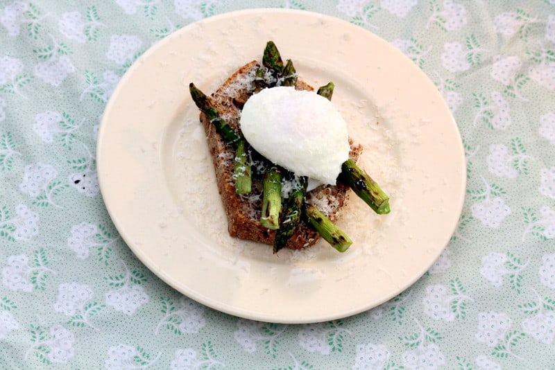 Posh Springtime Eggs on Toast