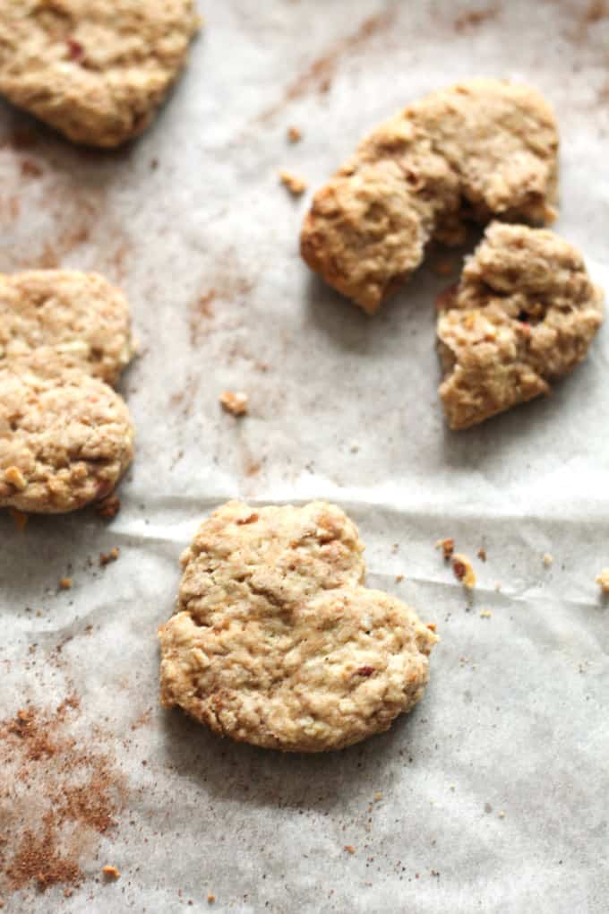 Sugar Free Apple & Cinnamon Biscuits (Vegan)