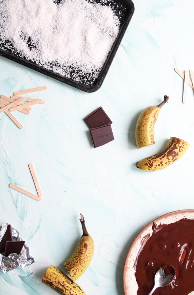 Banana Choc Ices | Add Some Veg - 3 ingredients, no added sugar, and so easy the kids can make them themselves - this is an easy cheap way to make healthier ice cream fun!