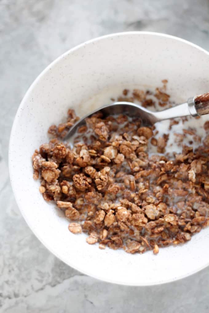 Low Sugar Peanut Butter Granola