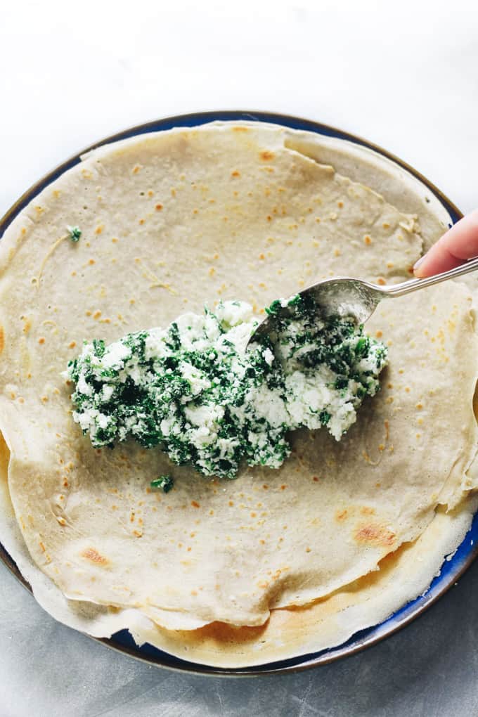 Spinach & Ricotta Baked Pancakes