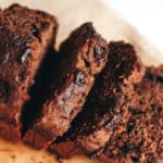 (Very) Low Sugar Chocolate Banana Bread | Raising Sugar Free Kids - although it comes with a completely added sugar free option, this recipe still only has 0.5g (1/8 of a teaspoon) of added sugar per serving! It is moist, delicious, naturally sweet and really easy to make. It's a great low sugar family baking project, and it's very easy to freeze. #sugarfreejanuary #sugarfree #chocolate