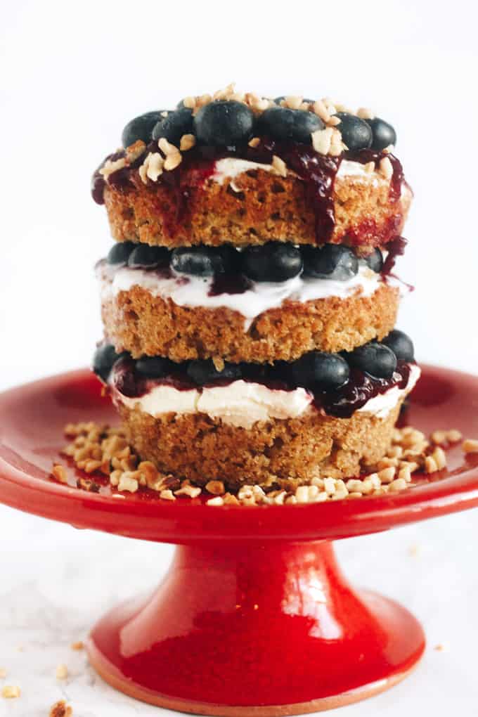 Mini Sugar Free Layer Cake For Two (Gluten Free Option)