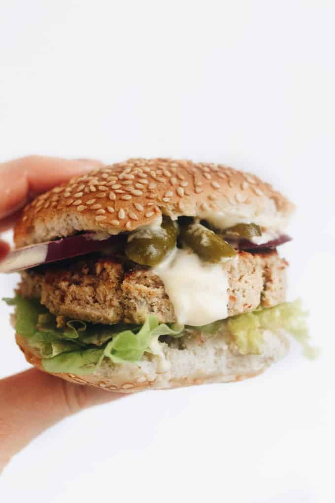 Healthy Budget Salmon Burgers