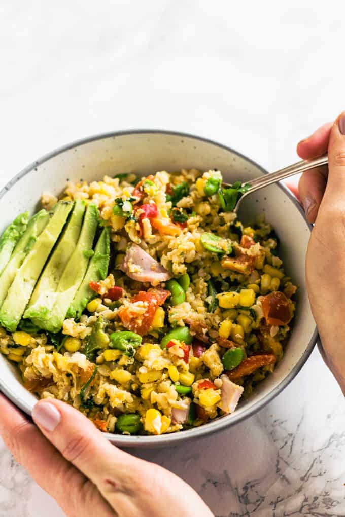 Rainbow Veg Egg-Fried Rice