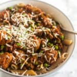 Smoky Sausage Pasta Sauce | Raising Sugar Free Kids - a delicious smoky sausage pasta sauce recipe that is packed with vegetables and ready in no time. Slow cooker option, minimal prep, sugar free and really really easy to make. A perfect dinner for a busy family day. #sugarfree #vegpower