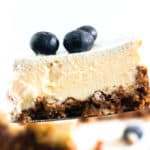 Sugar Free New York Cheesecake | Raising Sugar Free Kids - a creamy, delicious, fluffy New York cheesecake with a crunchy nut base, that also happens to be gluten and sugar free! #sugarfree #glutenfree