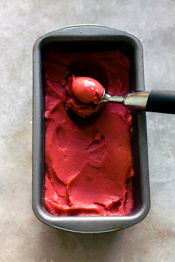 Sugar Free 3-Ingredient Strawberry Ice Cream (Vegan)