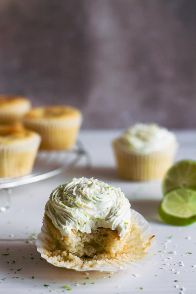 Sugar Free Lime Cupcakes (with Gluten and Dairy Free Options)