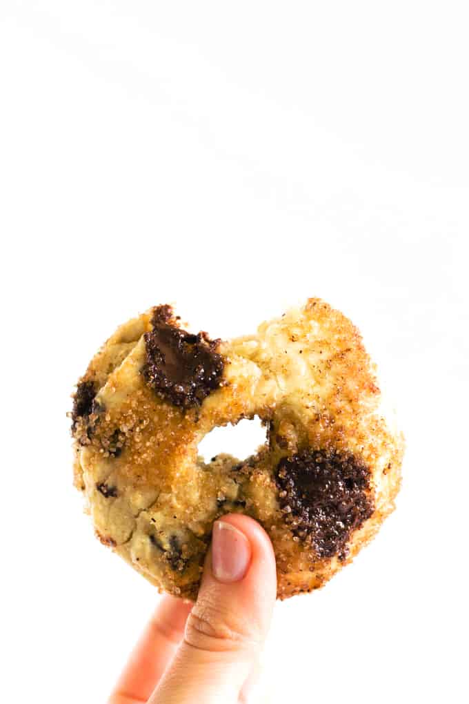 Sugar Free Banana Chocolate Doughnuts (Gluten Free)