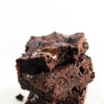The Best Gluten & Sugar Free Brownies | Raising Sugar Free Kids - after testing, re-testing and re-re-re-re-testing, I finally nailed THE BEST gluten & sugar free brownie recipe. Includes dairy free/vegan options, and an even more authentic low sugar version. #sugarfree #glutenfree #dairyfree #vegan