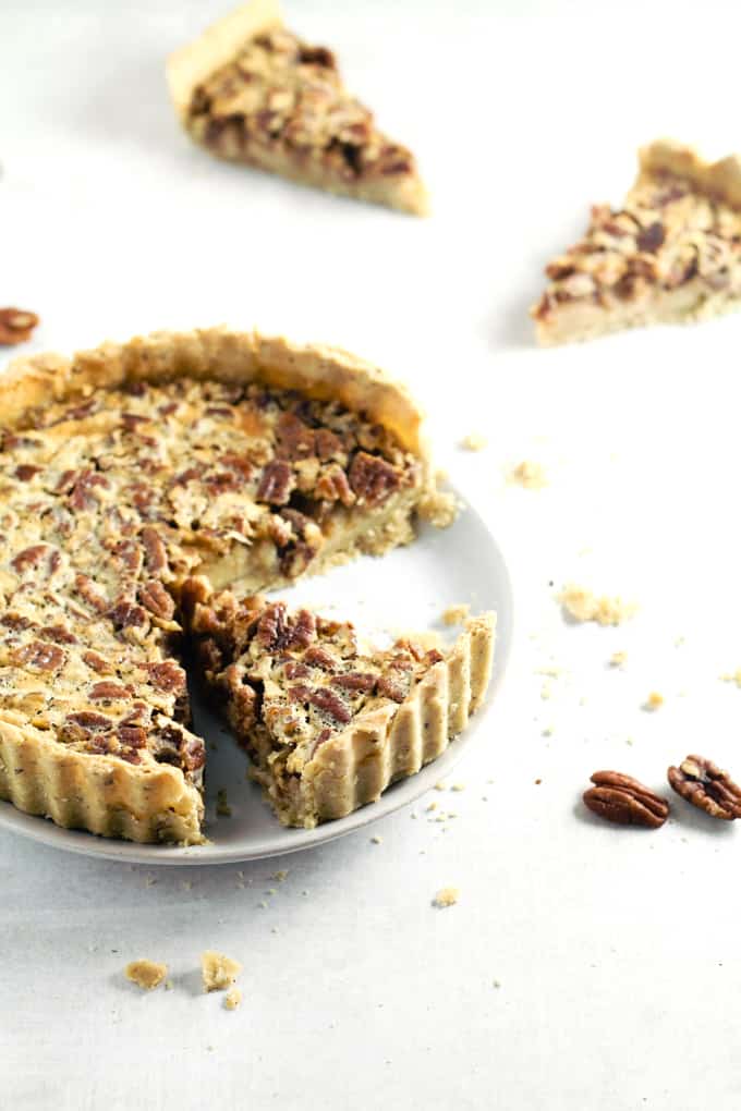 Lower Sugar Pecan Pie (Gluten Free)