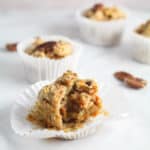 Low Sugar Carrot & Apple Spelt Muffins | Raising Sugar Free Kids - delicious, soft, light and fluffy, these carrot & apple muffins are low in sugar, gluten and dairy (with options for sugar/gluten/dairy free). They are wholegrain, contain vegetables, and are perfect for breakfasts, snacks or lunchboxes. #sugarfree #glutenfree #dairyfree