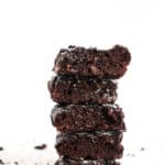 Low Sugar Avocado Chocolate Brownies | Raising Sugar Free Kids - these low sugar, low carb, gluten & dairy free flourless brownies have a secret, more virtuous ingredient: avocado. It may sound gross, but it tastes amazing! These brownies are extra fudgy, very rich, and super satisfying. #sugarfree #dairyfree #glutenfree #lowcarb