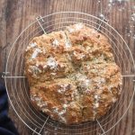 Courgette Spelt Soda Bread | Raising Sugar Free Kids - as easy as bread gets, this simple spelt soda bread recipe is sugar free, wholegrain, quick to make, and even contains some veg in the form of grated zucchini. Flecked with green courgette (you can't taste), it's just as great for St Patrick's Day as it is every day of the year! #sugarfree #stpatricksday #green #vegpower