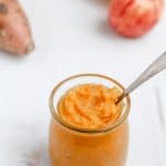 Easy 5-Minute Microwave Applesauce (With Veggies!) | Add Some Veg - the easiest applesauce EVER, this hands off recipe requires just a few minutes and a microwave. it is vegan, gluten free, sugar and sweetener free, and even contains veg. #addsomeveg #veggieloaded #apples #sugarfree