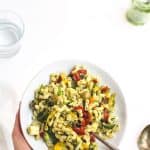 My Last-Minute Veg-Packed Pasta Salad | Add Some Veg - This delicious veg-packed pasta salad is a great last-minute lunchbox favourite you can throw together in minutes. Perfect for busy days with little time. #glutenfree #dairyfree #vegan #vegetarian #addsomeveg #veggieloaded