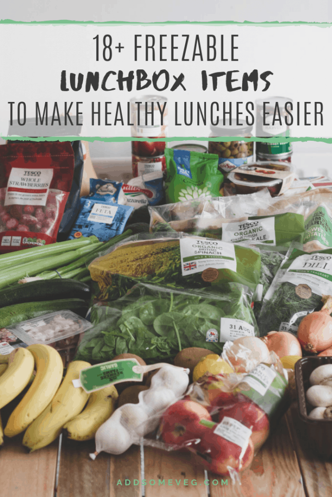 18+ Freezable Lunchbox Items to Make Healthy Lunches Easy | Add Some Veg - make lunchboxes easy with freezable lunchbox items you can batch-bake in advance. Healthy lunchboxes made easy! #addsomeveg #lunchbox #freezercooking