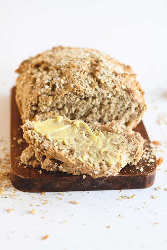 How to Make Healthy No-Knead Bread with Basically No Effort | Add Some Veg - this healthy wholegrain bread couldn't get any easier. 6 ingredients, a hands off 90 minutes from start-to-finish, resulting in a vegan, low gluten, sugar free delicious soft sandwich-ready bread. #sugarfree #addsomeveg #bread #easybaking