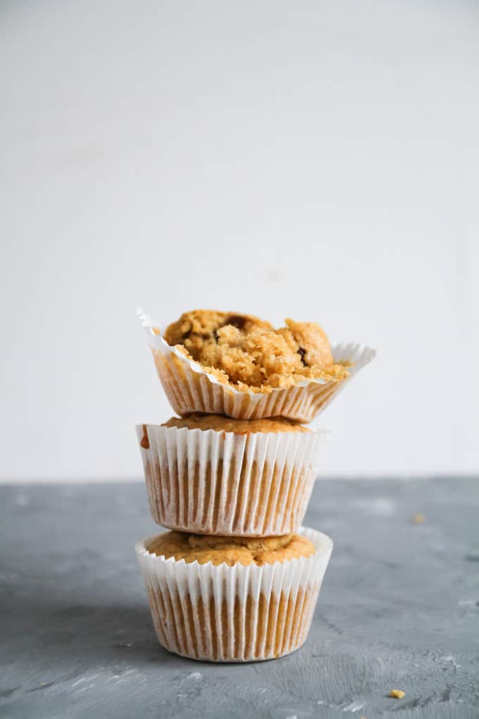 Naturally Sweetened Apple & Raisin Muffins | Add Some Veg - these delicious apple raisin muffins are low in sugar, naturally sweetened with only fruit, and are soft, fluffy and perfect for kid-friendly healthy snacks! #kidfriendlyrecipes #healthymuffins #sugarfree
