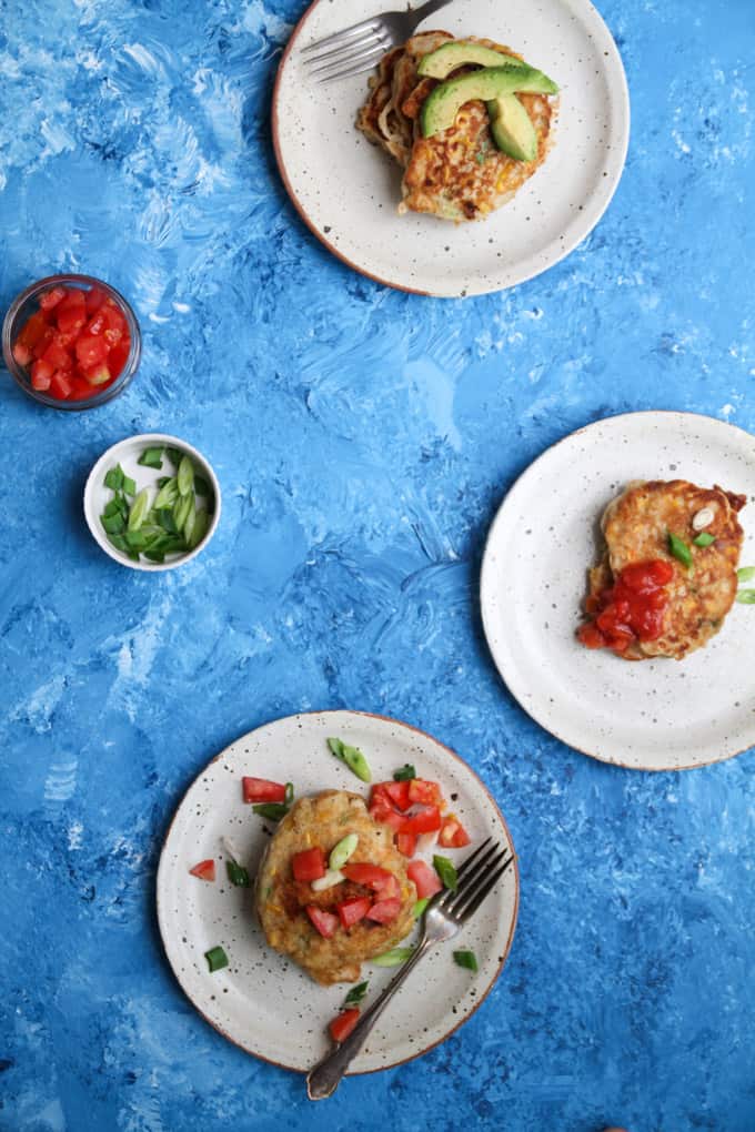 Easy Corn Fritter to Start Your Day with Veg | Add Some Veg - start your day with a few serves of veggies the easy way with these delicious, one-bowl, 15 minute corn fritters. Crispy, fluffy, veg-packed and an easy one to get kids tucking into veg. #veggieloaded #kidfriendly #breakfast #pancakes 