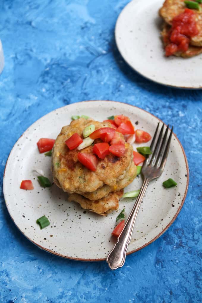 Easy Corn Fritter to Start Your Day with Veg | Add Some Veg - start your day with a few serves of veggies the easy way with these delicious, one-bowl, 15 minute corn fritters. Crispy, fluffy, veg-packed and an easy one to get kids tucking into veg. #veggieloaded #kidfriendly #breakfast #pancakes